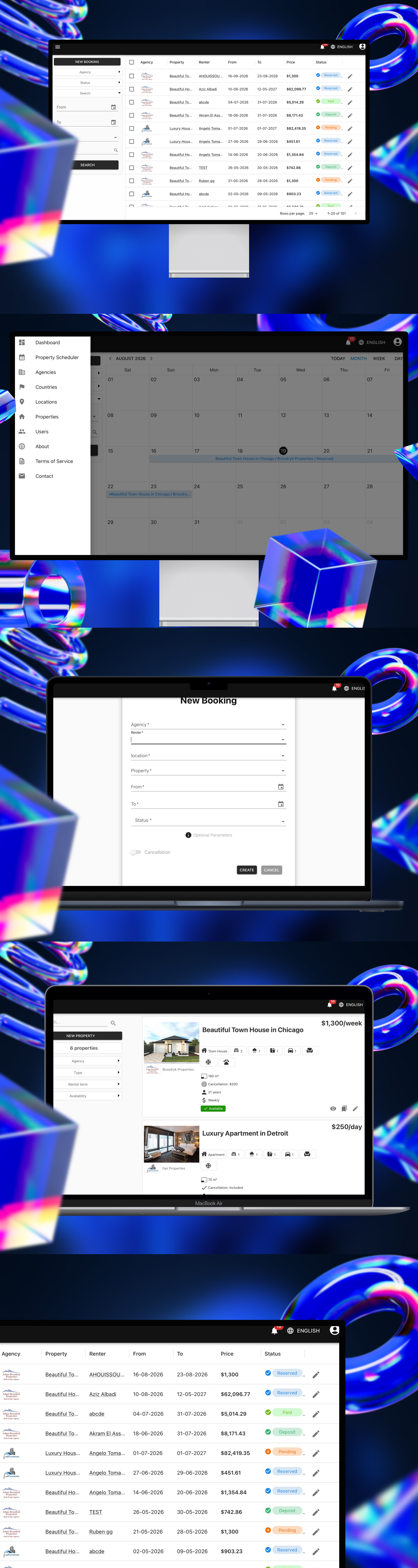 Property Management System mockup